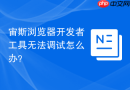 宙斯浏览器开发者工具无法调试怎么办?