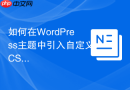 如何在WordPress主题中引入自定义CSS？