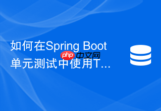 如何在spring boot单元测试中使用testcontainers运行redis