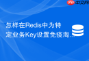 怎样在Redis中为特定业务Key设置免疫淘汰机制