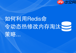 如何利用redis命令动态热修改内存淘汰策略无需重启