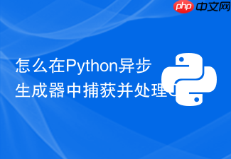 怎么在python异步生成器中捕获并处理cancellederror