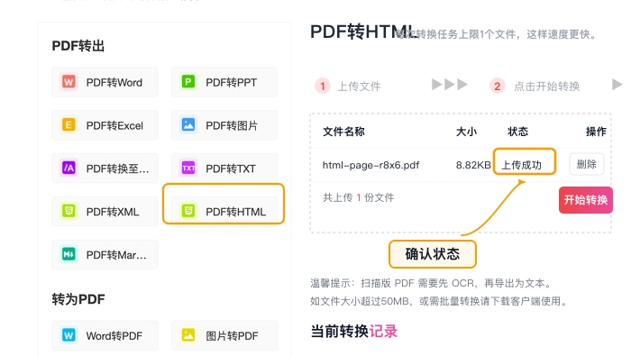PDF页面怎么导出网页文件?格式变化该从哪里排查