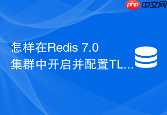 怎样在redis 7.0集群中开启并配置tls/ssl加密传输