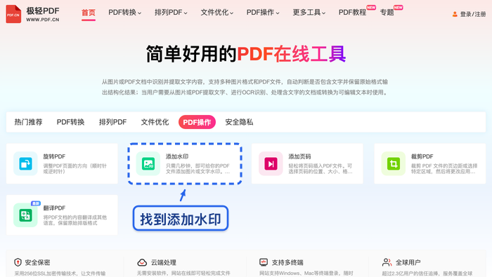 PDF加水印怎么操作?批量资料怎么整理更清楚