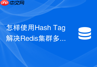 怎样使用hash tag解决redis集群多key操作的槽位限制