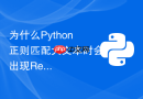 为什么python正则匹配大文本时会出现redos超时?