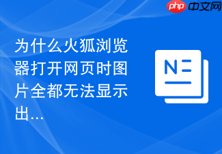 为什么火狐浏览器打开网页时图片全都无法显示出来?