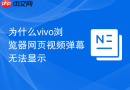 为什么vivo浏览器网页视频弹幕无法显示