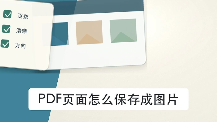 PDF页面怎么保存成图片？临时提交前怎么快速检查