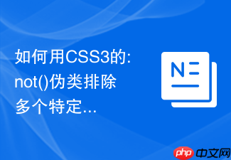 如何用css3的:not()伪类排除多个特定子元素