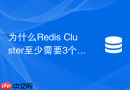 为什么Redis Cluster至少需要3个主节点才能保证高可用