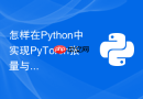 怎样在python中实现pytorch张量与numpy数组互转