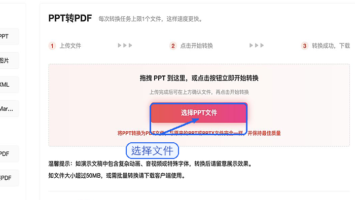 PPT演示文稿怎么保存成PDF?处理完成后如何复查