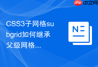 css3子网格subgrid如何继承父级网格的盒模型轨道尺寸?