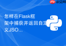 怎样在flask框架中捕获并返回自定义json格式异常