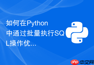 如何在python中通过批量执行sql操作优化数据库写入性能？