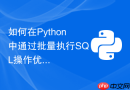 如何在python中通过批量执行sql操作优化数据库写入性能?