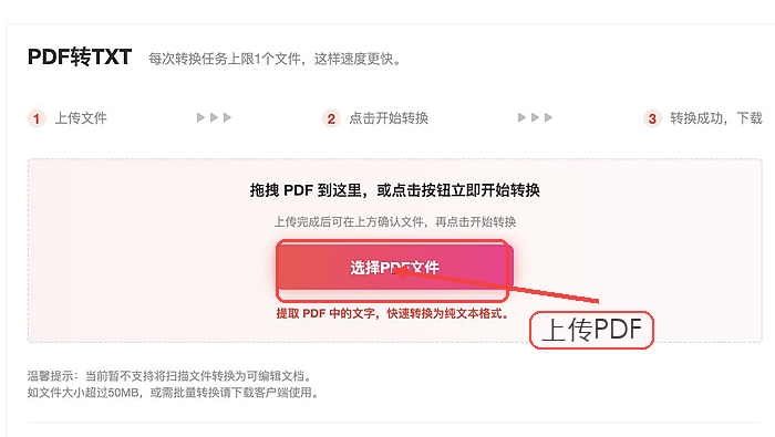 PDF怎么转TXT?结果页保存前要不要预览