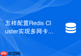 怎样配置redis cluster实现多网卡环境下的ip正确绑定