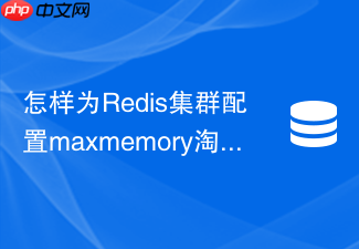 怎样为redis集群配置maxmemory淘汰策略防止内存击穿