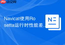 Navicat使用Rosetta运行时性能差怎么办