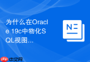 为什么在Oracle 19c中物化SQL视图的快速刷新会失效？
