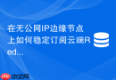 在无公网ip边缘节点上如何稳定订阅云端redis发布的消息