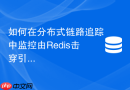 如何在分布式链路追踪中监控由redis击穿引发的慢sql？