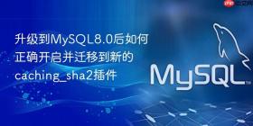 升级到mysql8.0后如何正确开启并迁移到新的caching_sha2插件