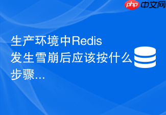 生产环境中redis发生雪崩后应该按什么步骤紧急止血与恢复?