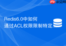 redis6.0中如何通过acl权限限制特定用户的淘汰配置