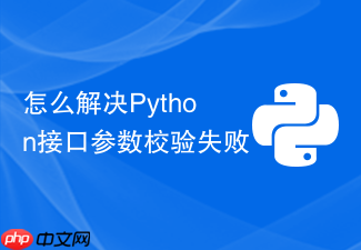 怎么解决python接口参数校验失败
