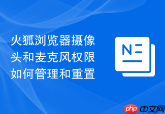 火狐浏览器摄像头和麦克风权限如何管理和重置