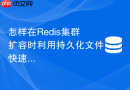 怎样在Redis集群扩容时利用持久化文件快速预热