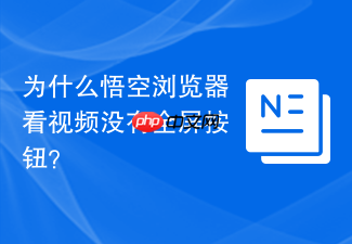 为什么悟空浏览器看视频没有全屏按钮?