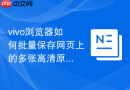 vivo浏览器如何批量保存网页上的多张高清原图到相册？