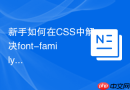 新手如何在css中解决font-family中文字体显示异常