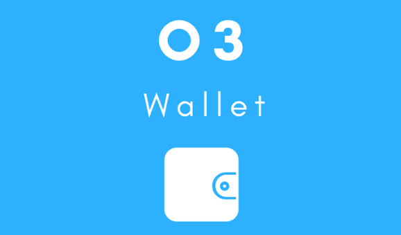 Coin transaction steps in O3 Wallet app