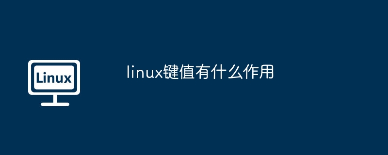 linux鍵值有什么作用 - 小浪云數據