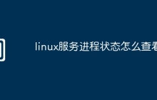 linux服务进程状态怎么查看