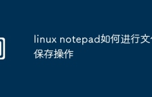 linux notepad如何进行文件保存操作