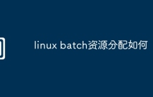 linux batch资源分配如何