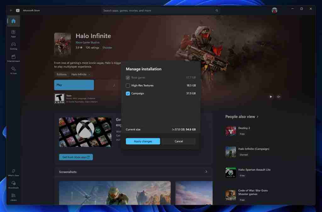 微软 Win11 应用商店支持游戏组件定制下载:告别臃肿,提升游戏