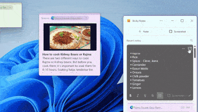 微软更新稳定版便笺（Sticky Notes）应用：新增窗口置顶、复制笔