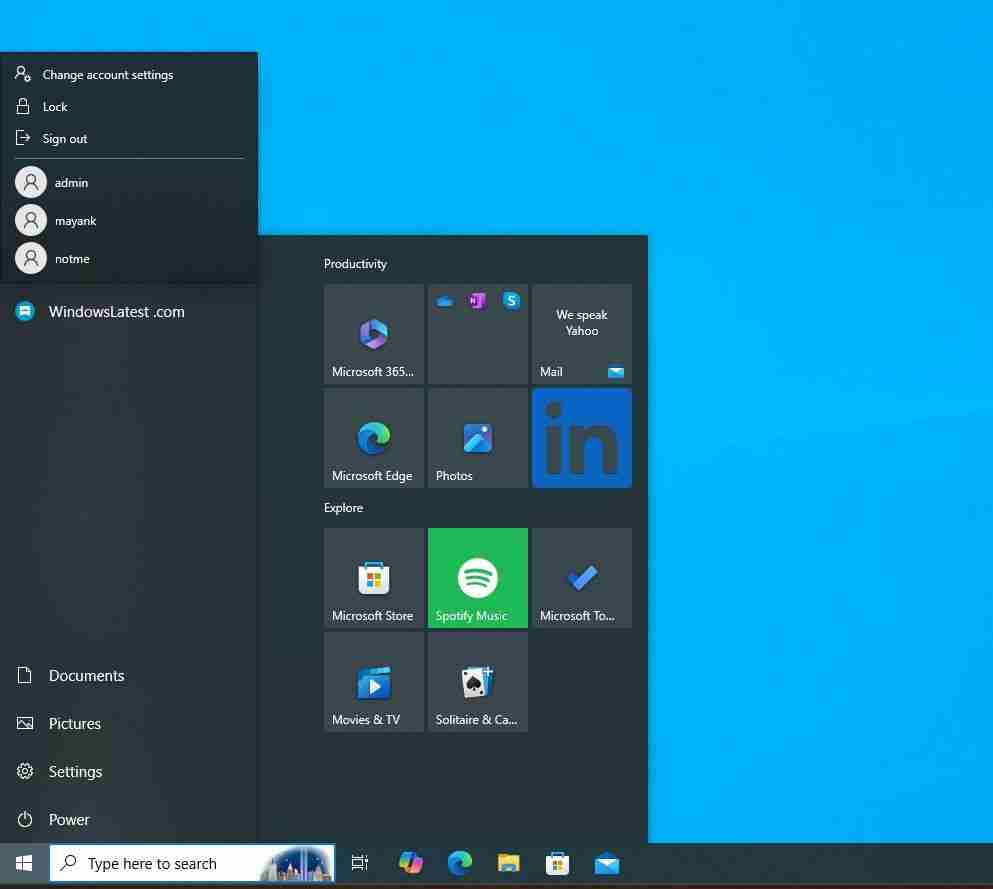 Win10 开始菜单将引入账号管理器：3 种新布局测试中
