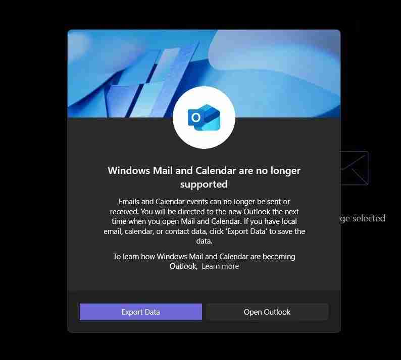 Outlook 开始逐渐替代 Win11/10 邮件和日历应用