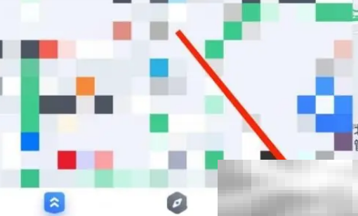 《百度地图》风向标查看方法