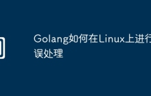 Golang如何在Linux上进行错误处理