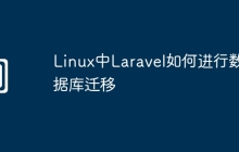 Linux中Laravel如何进行数据库迁移